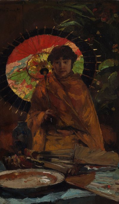 Girl with Japanese Parasol by Willem de Zwart